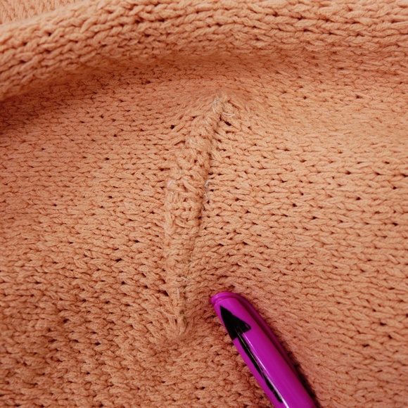Slouchy Peachy Mock Neck Sweater - Picture 6 of 7
